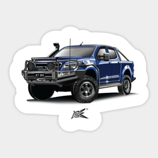 holden colorado blue Sticker